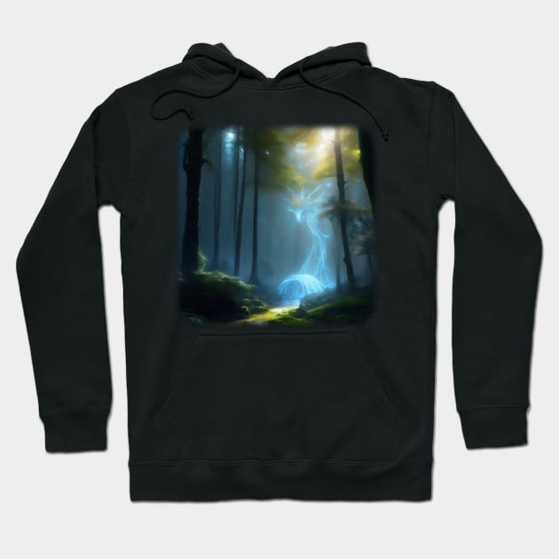 Magical Creature In The Forest Hoodie by Perryfranken